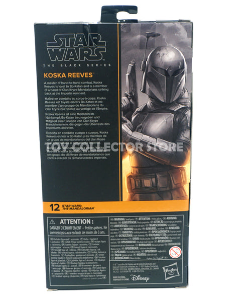 Black Series Koska Reeves 6" Action Figure #12 The Mandalorian